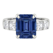 Natural Sapphire Ring 2.50ct - White Gold 14K