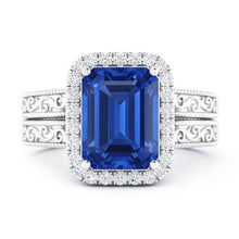 Natural Sapphire Ring 2.50ct - White Gold 14K