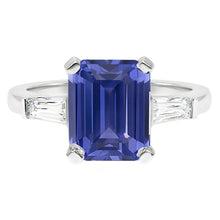 Natural Sapphire Ring 2.50ct - White Gold 14K