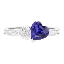 Natural Sapphire Ring 2.50ct - White Gold 14K
