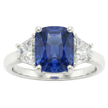Natural Sapphire Ring 2.50ct - White Gold 14K