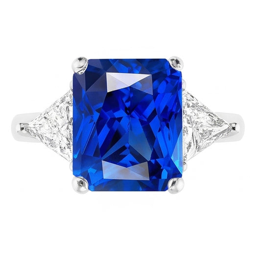 Natural Sapphire Ring 2.50ct - White Gold 14K