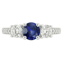 Natural Sapphire Ring 2.50ct - White Gold 14K