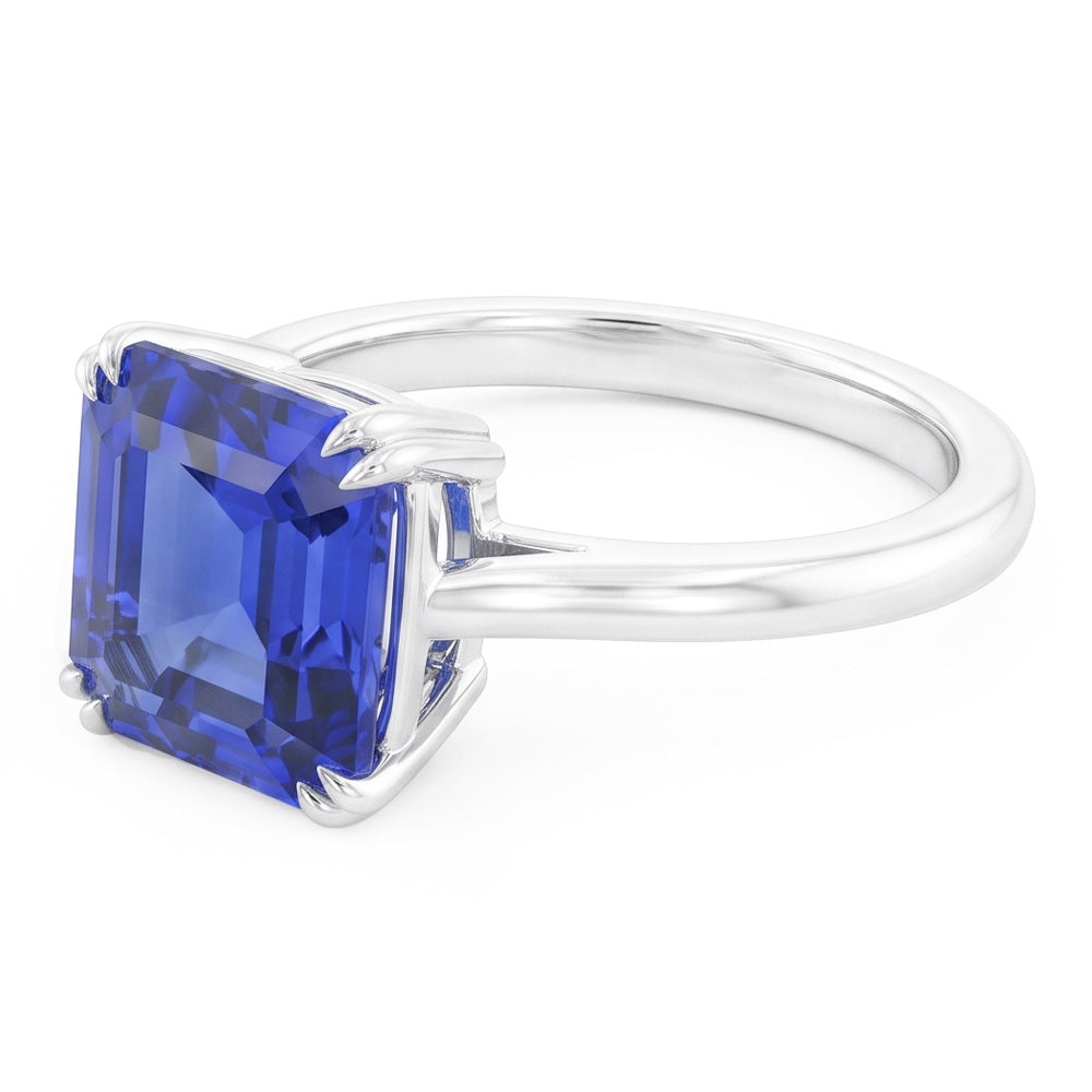 Natural Sapphire Ring 2.50ct - White Gold 14K