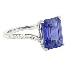 Natural Sapphire Ring 2.50ct - White Gold 14K