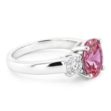 Natural Sapphire Ring 2.50ct - White Gold 14K