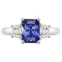 Natural Sapphire Ring 2.50ct - White Gold 14K