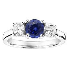 Natural Sapphire Ring 2.50ct - White Gold 14K