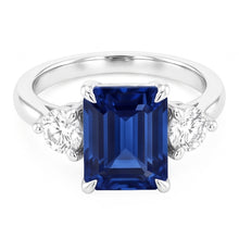 Natural Sapphire Ring 2.50ct - White Gold 14K