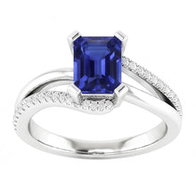 Natural Sapphire Ring 2.50ct - White Gold 14K