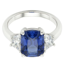 Natural Sapphire Ring 2.50ct - White Gold 14K
