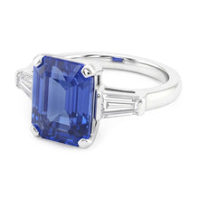 Natural Sapphire Ring 2.50ct - White Gold 14K