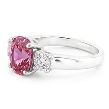 Natural Sapphire Ring 2.50ct - White Gold 14K
