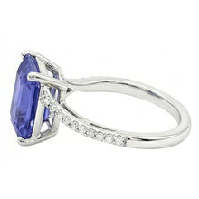 Natural Sapphire Ring 2.50ct - White Gold 14K