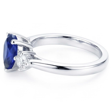 Natural Sapphire Ring 2.50ct - White Gold 14K