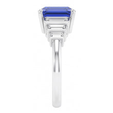 Natural Sapphire Ring 2.50ct - White Gold 14K