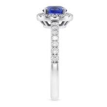 Natural Sapphire Ring 2.50ct - White Gold 14K