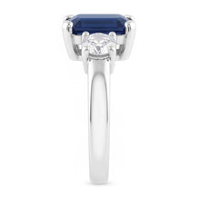 Natural Sapphire Ring 2.50ct - White Gold 14K