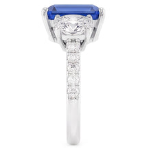 Natural Sapphire Ring 2.50ct - White Gold 14K
