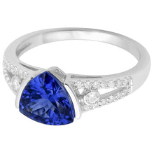 Natural Sapphire Ring 2.50ct - White Gold 14K