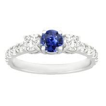 Natural Sapphire Ring 2.50ct - White Gold 14K
