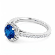 Natural Sapphire Ring 2.50ct - White Gold 14K