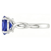 Natural Sapphire Ring 2.50ct - White Gold 14K