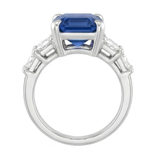 Natural Sapphire Ring 2.50ct - White Gold 14K