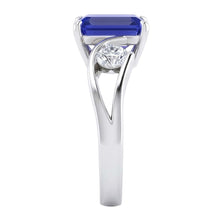 Natural Sapphire Ring 2.50ct - White Gold 14K