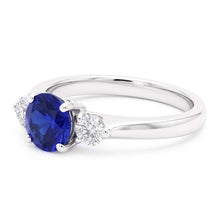 Natural Sapphire Ring 2.50ct - White Gold 14K