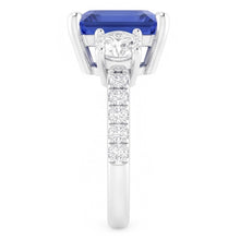 Natural Sapphire Ring 2.50ct - White Gold 14K