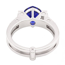 Natural Sapphire Ring 2.50ct - White Gold 14K