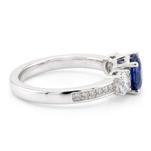 Natural Sapphire Ring 2.50ct - White Gold 14K