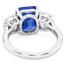 Natural Sapphire Ring 2.50ct - White Gold 14K