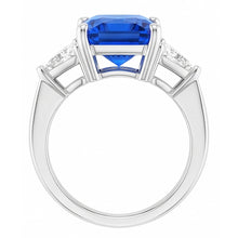 Natural Sapphire Ring 2.50ct - White Gold 14K