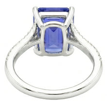 Natural Sapphire Ring 2.50ct - White Gold 14K