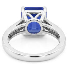 Natural Sapphire Ring 2.50ct - White Gold 14K
