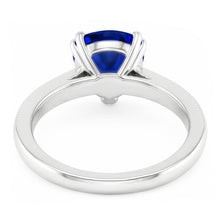 Natural Sapphire Ring 2.50ct - White Gold 14K