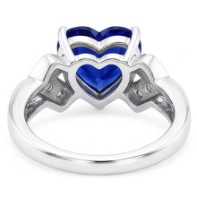 Natural Sapphire Ring 2.50ct - White Gold 14K