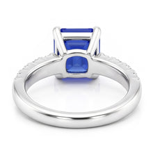 Natural Sapphire Ring 2.50ct - White Gold 14K