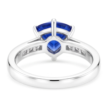 Natural Sapphire Ring 2.50ct - White Gold 14K