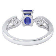 Natural Sapphire Ring 2.50ct - White Gold 14K