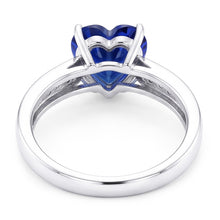 Natural Sapphire Ring 2.50ct - White Gold 14K