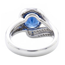 Natural Sapphire Ring 2.50ct - White Gold 14K