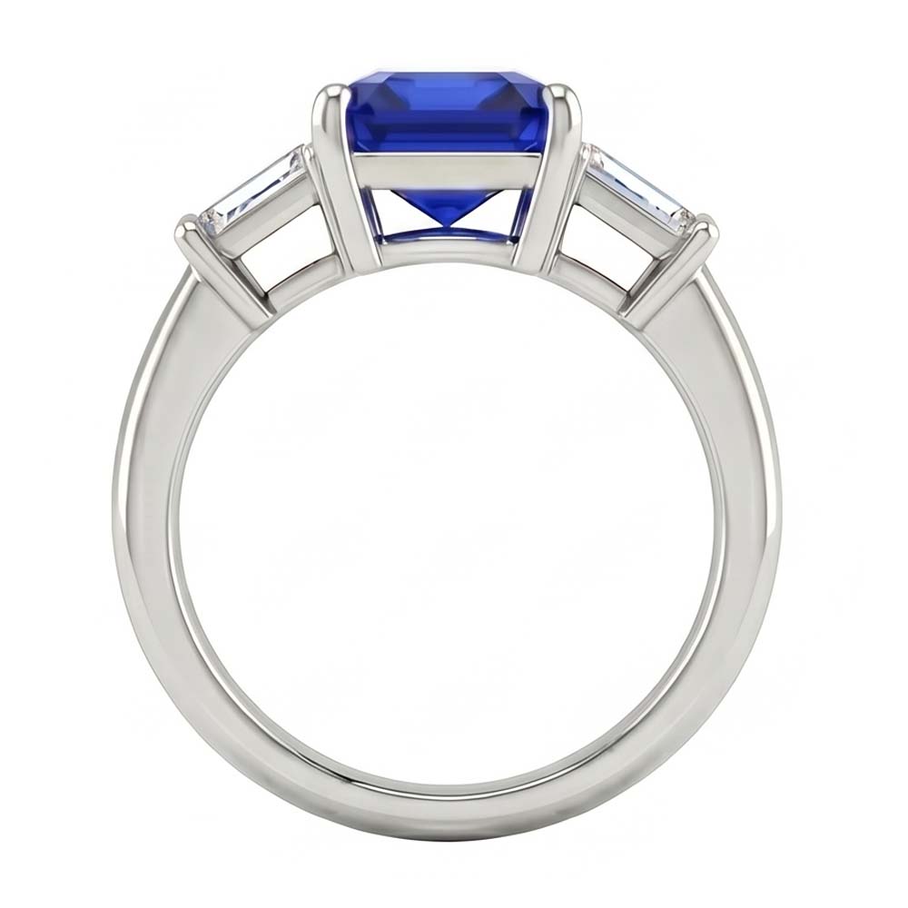 Natural Sapphire Ring 2.50ct - White Gold 14K