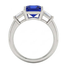 Natural Sapphire Ring 2.50ct - White Gold 14K