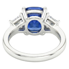 Natural Sapphire Ring 2.50ct - White Gold 14K