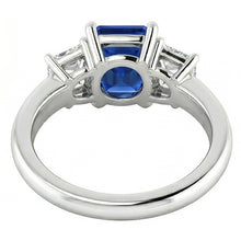 Natural Sapphire Ring 2.50ct - White Gold 14K