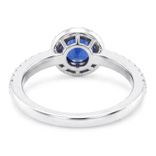 Natural Sapphire Ring 2.50ct - White Gold 14K