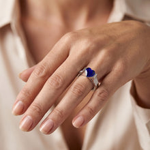Natural Sapphire Ring 2.50ct - White Gold 14K